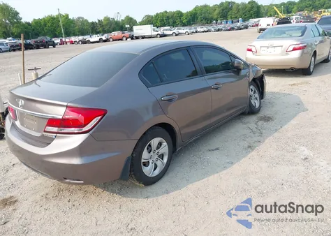 2015 Honda Civic Lx из США, поврежденный, VIN 19XFB2F54FE008766